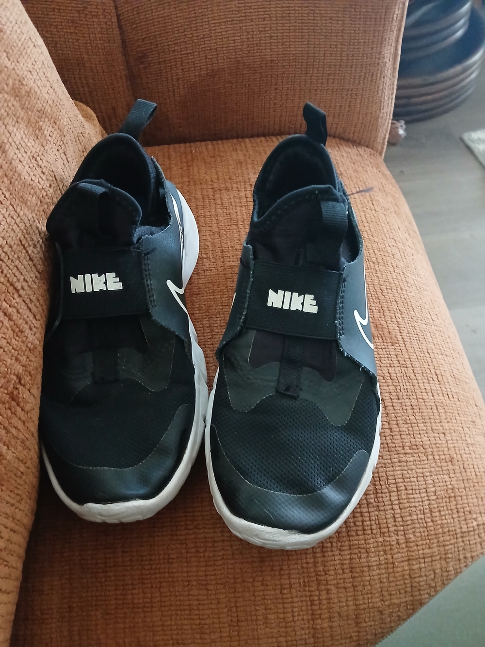 Nike Kids Black Slip-On Athletic Shoes
